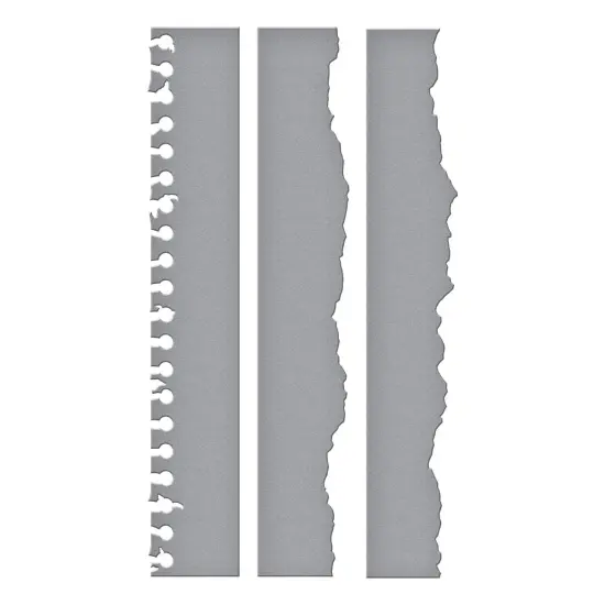 Spellbinders Etched Dies-Torn Paper Edges, Take Note {3}