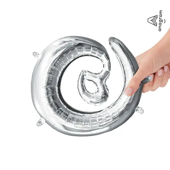 Anagram&reg; 16 Inch Symbol @ Silver Air Fill Only {3}