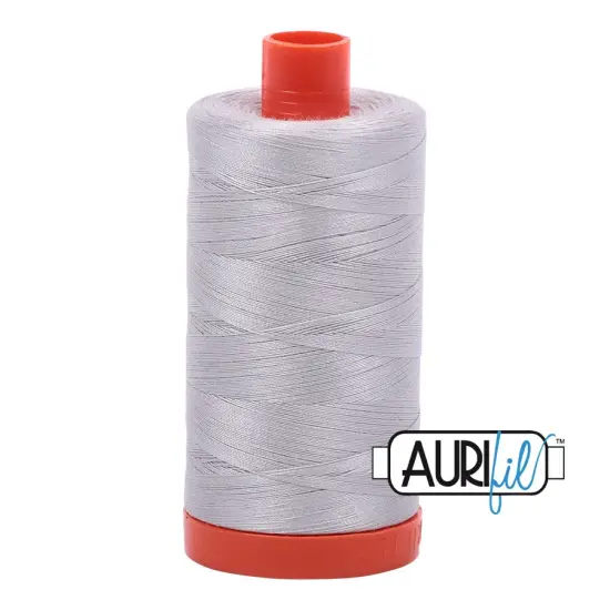 Aluminium (2615) | 50wt Large Spool (1300M / 1422Y) | Aurifil Thread {1}