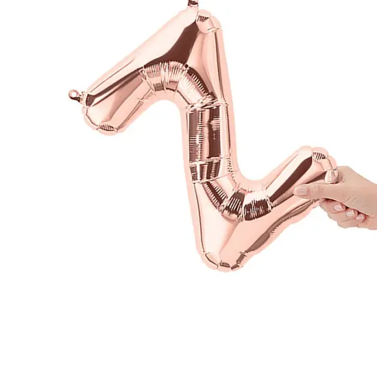 NorthStar Balloons&reg; 16 Inch Letter Z Rose Gold Air Fill Only {5}