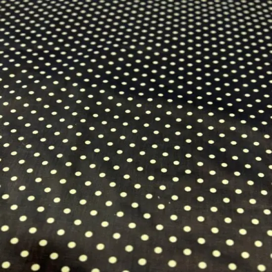 1 Yard Small Polka Dot Poly Cotton Fabric 60" Fuchsia/White {5}