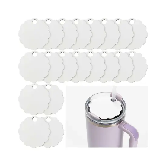 Craft Express 20 Pack 40oz Tumbler Wood Name Tags {1}