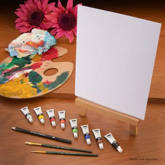 REA5406 | Oil Paint A-Frame Easel Art Set - 13pc {1}