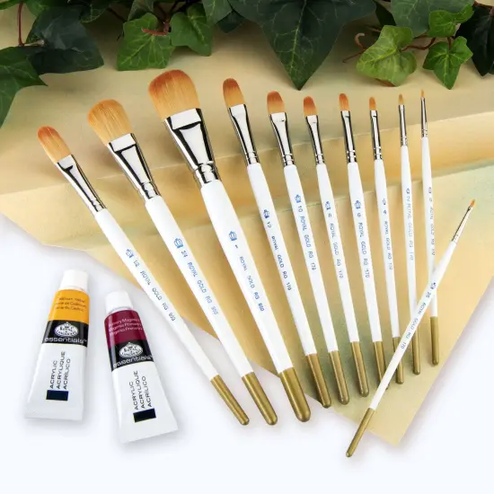 RSET-GTF | Royal Gold&trade; 11pc Filbert/Wash Brush Set {3}