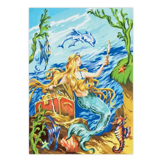PJS19 | Painting by numbers&trade; 10pc 8.75" x 11.375" Mermaid Painting Project {2}
