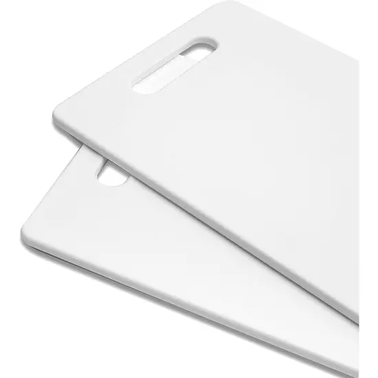 Plastic Cutting Boards for Kitchen (White, 7.75 x 11.75 In, 2 Pack) {4}