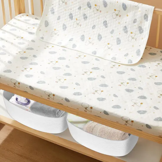 ORGMASTER Small Rope Basket 13" x 8.5" x 5.1", Woven Storage Baskets Closet Organizer Bins, Shelf Boxes for Organizing Home Office, Cat Dog Toy Box, Empty Gift Basket 2 Pack, White {5}