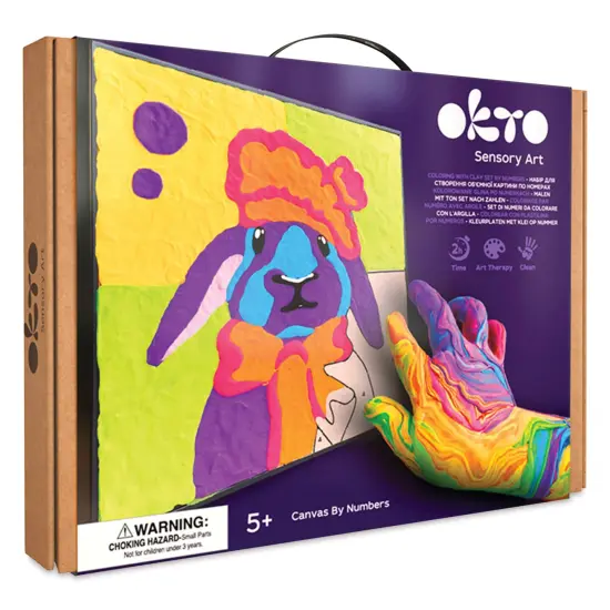 Okto Sensory Art Clay Color By Number Kit - Bunny {1}
