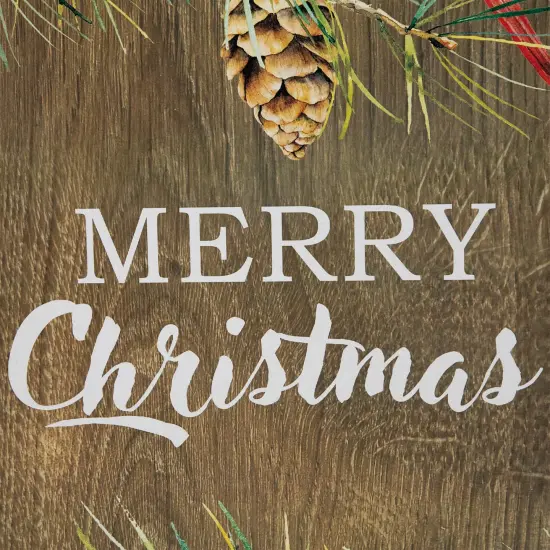 Northlight Cardinal Merry Christmas Wooden Porch Sign - 38" Red {7}