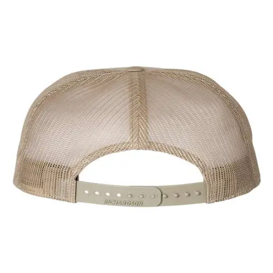 Richardson&reg; Seven Panel Trucker Cap Brown/ Khaki {2}