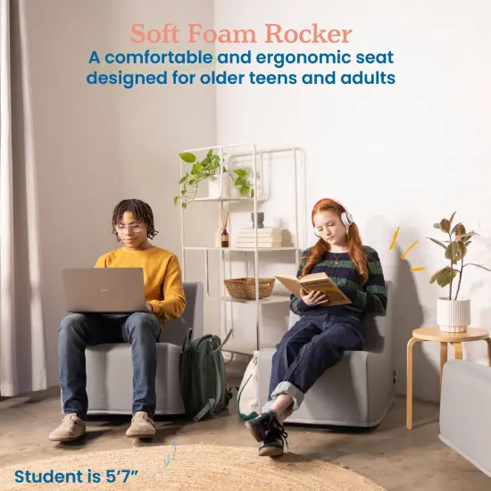SoftZone Rocker, Flexible Seating Grey {3}