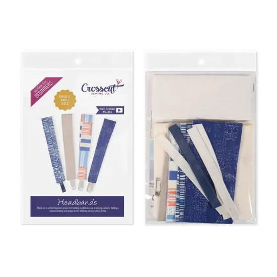 Crosscut Sewing Co.&reg; Headband Sewing Project Kit for Beginners Mod blue {2}
