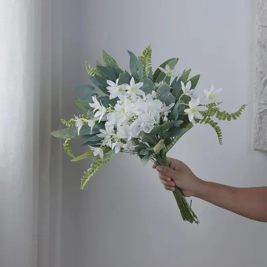 Artificial Greenery Stems Box Set(Pack of 85pcs) with 8 Kinds of Faux Plants and Fake Flowers {4}