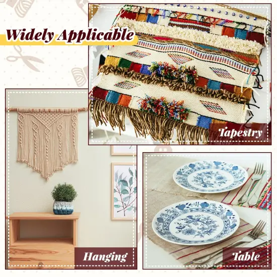 24 Pack Cardboard Weaving Looms Weaving Wide Notch Loom Boards Loom for Beginners Knitting Sewing Crochet Basket Jewelry Arts Crafts, 6-1/2 x 13 Inch {3}