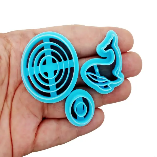 Whale with Sun & Sunset Clay Cutters, 3 pcs, Adorabilities {2}