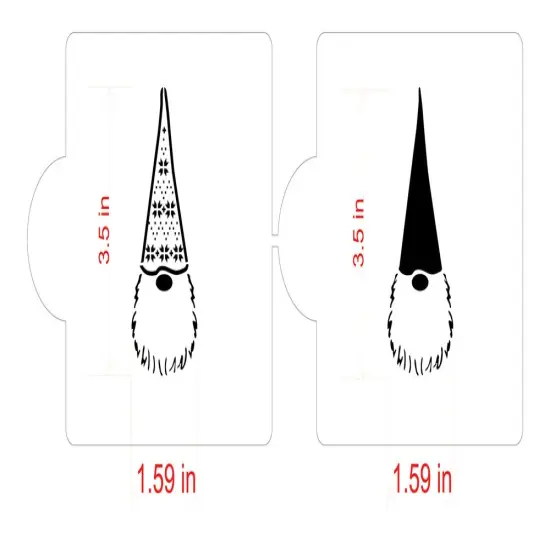 Gnome Cookie Stencil Set | Cookie Decorating Tools | {2}