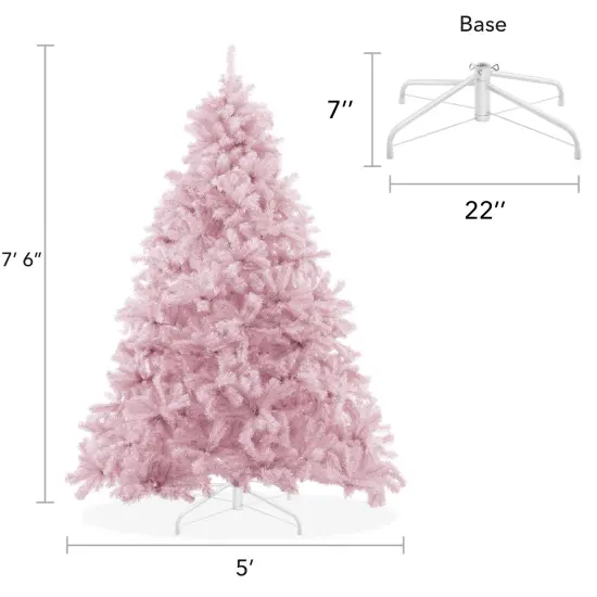 Casafield Spruce Artificial Holiday Christmas Tree&nbsp;with Sturdy Metal Stand {5}