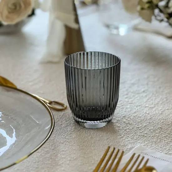 Short Crystal Glasses 6pk Grey {5}