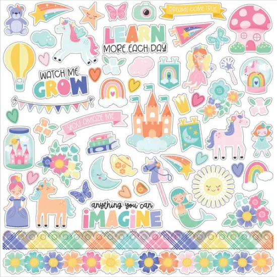 Echo Park My Little Girl 12x12 Element Stickers {1}