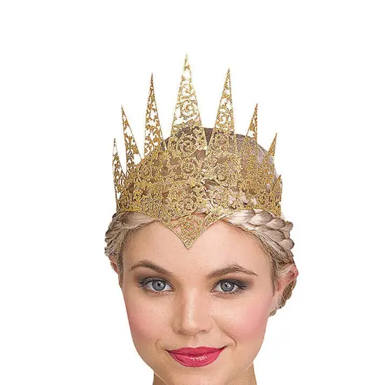 Gold Flexible Glitter Crown Holographic Finish {4}