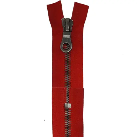 Red 8MM Closed Bottom with KTA Pull Antique Nickel {3}