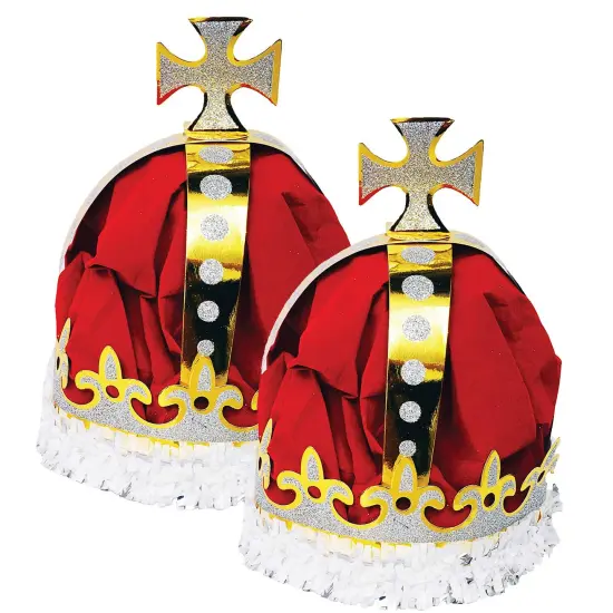 Royal Queen Crown with Glitter and Fringe Detail {3}