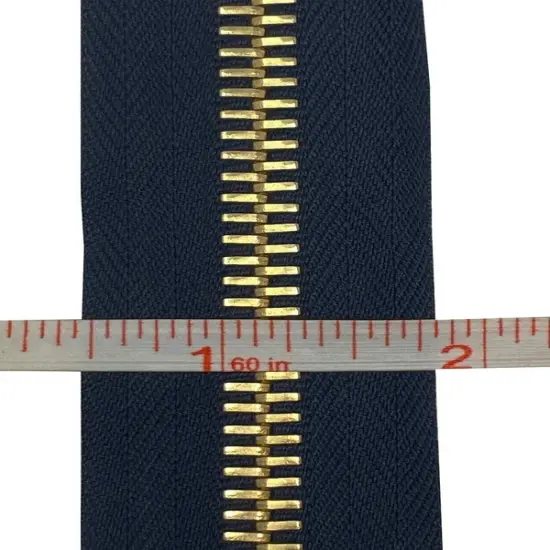 6MM Closed Bottom Zipper with KTA Pull Black Tape, Nickel Teeth {5}