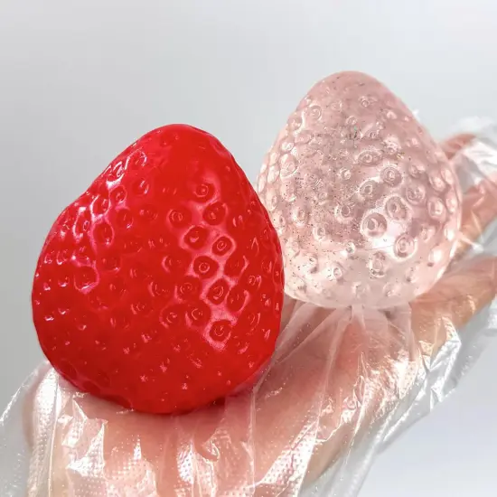 2PCS Big Strawberry Squishies for Adults Relaxation {2}
