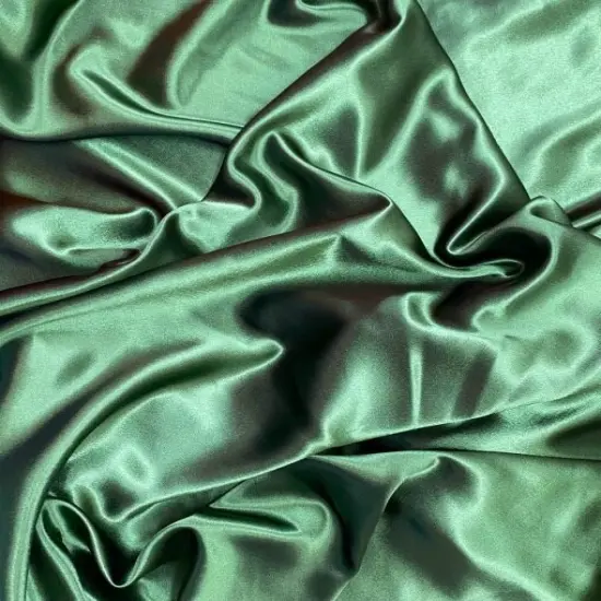 1 Yard Hunter Green Crepe Satin Fabric for Dresses Costumes Formal Attire and Crafts 58 Inch Width {2}