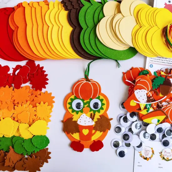 24 Sets Fall Craft Kits Kids Autumn {3}