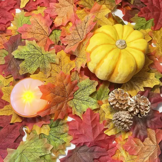 Artificial Fall Leaves Faux Autumn Leaves {2}