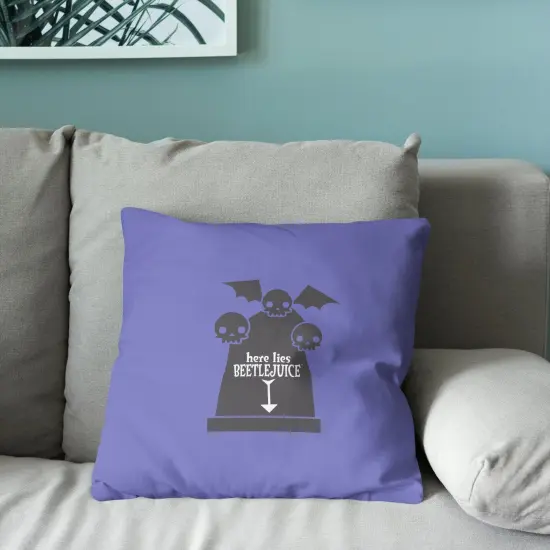 Warner Brothers Beetlejuice 18 Inch Throw Pillow Here Lies {4}