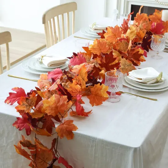 3 Strands Artificial Fall Maples Leaf Garland {5}