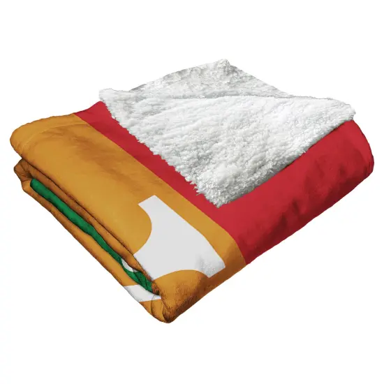 MLB Pride Series Silk Touch Sherpa Throw Blanket 50×60 Inches Kansas city royals {3}