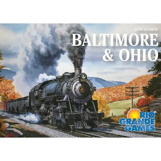 Rio Grande Games: Baltimore & Ohio - Train Strategy Board Game, Economy & American Railway Game, Investment & Bidding, Ages 14+, 3-5 Players, 60 Min {5}