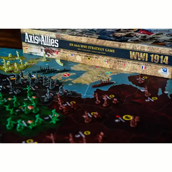 Renegade Game Studios: Axis & Allies: WWI 1914 - Upgraded Edition, Epic Miniatures War Board Game, Immersive & Strategic, Age 12+, 2-8 Players, 4-6 Hr {5}