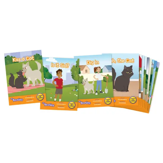 Junior Learning: The Beanies Diversity - Phase 2 - Hi-Lo Decodables, 12 Book Set, Letter Sounds, Week-By-Week Progression, Kids Reading Development {5}