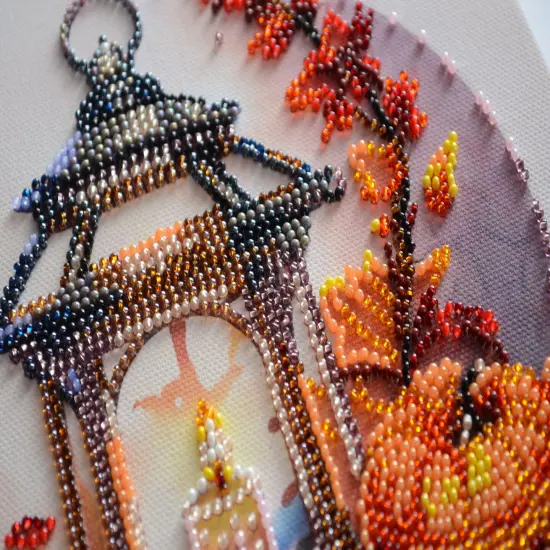 Bead embroidery kit - Autumn light {2}