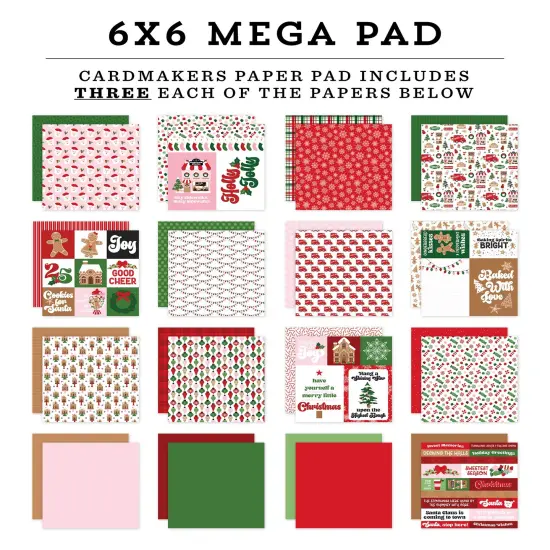 Echo Park Double-Sided Cardmakers Mega Pad 6"X6"-Santa's Christmas Delivery {3}