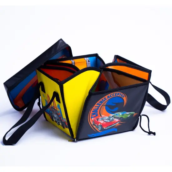 Hot Wheels ZipBin Ramp It Up! Storage Case & Racetrack Playmat/Car Ramp {4}