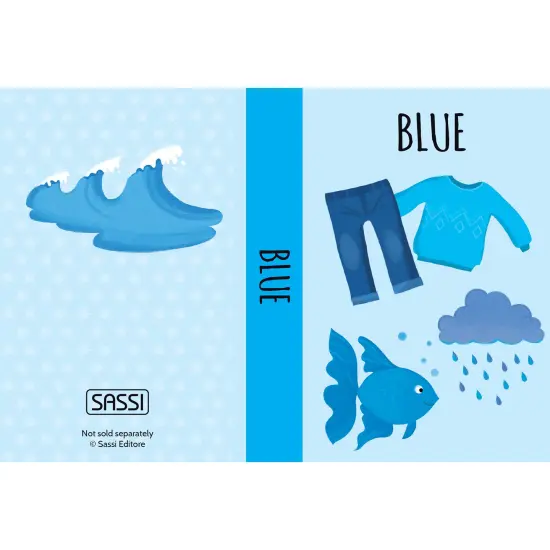 Sassi: My First Library - Colors - 8 Cardboard Mini-Book Set, World Of Colors Illustrated Exploration, Read-Learn-Play, Portable Box, Kids-Toddlers 2+ {4}