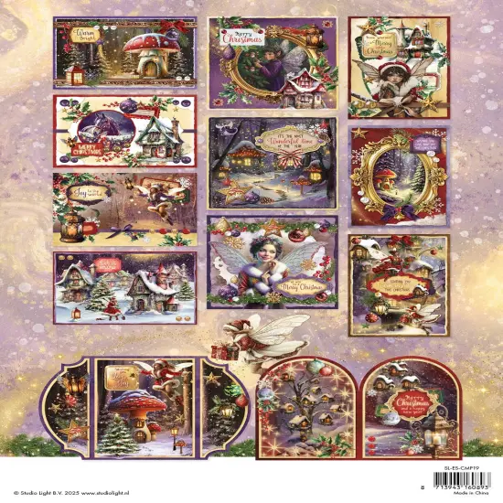 Studio Light Card Making Pad 8.27"X11.58" 14/Pkg-Fairy Christmas {3}