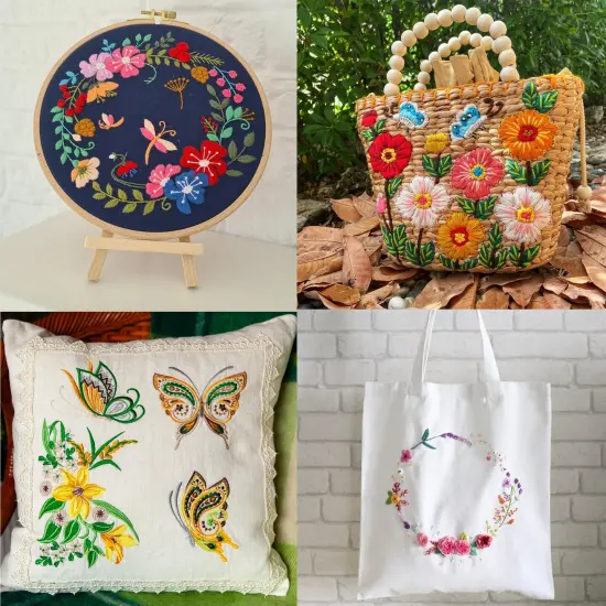 Peirich Embroidery Floss Cross Stitch Supplies, Friendship Bracelets String Kit Embroidery Floss Kit Cross Stitch Kits with Organizer Sewing Boxes Cross Stitch Tools - Gift for Christmas Birthday {4}