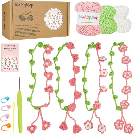 4 Flower Bracelets Knitting Kits {1}