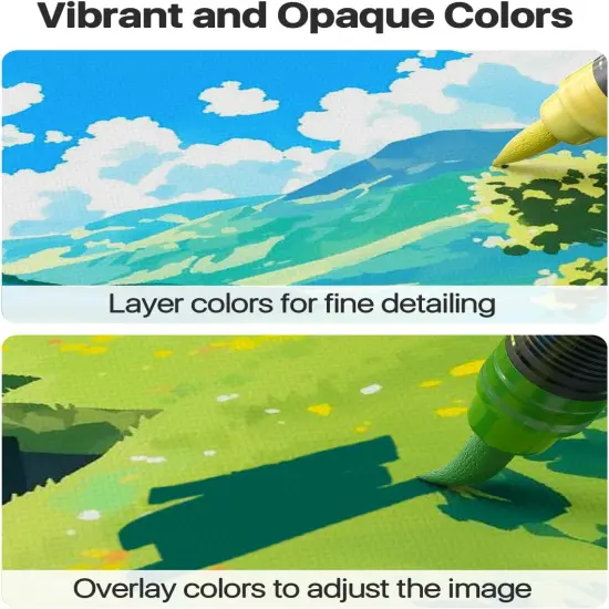 Acrylic Paint Markers Brush Tip 30 Colors {4}