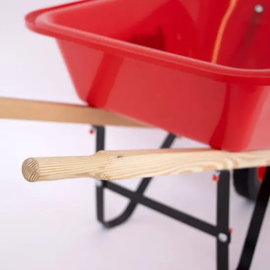 Eli & Mattie Kids Wheelbarrow, Sturdy Wooden Handles and Heavy-Duty Plastic Tub, Toy for Outdoor Play, Perfect for Gardening and Active Imaginative Fun {7}