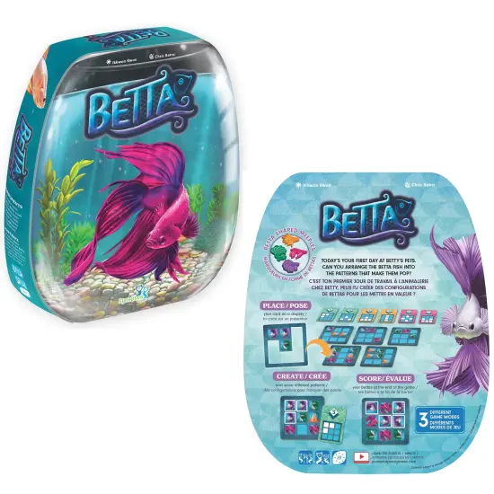 Synapses Games: Betta, A Constantly Evolving Puzzle Game, Dynamic Gameplay, Arragne the Bettas in 3X3 Displays, 1 to 5 Players, 20 Minute Play Time, Ages 8 and up {7}
