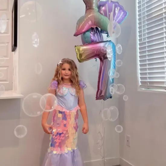 Under The Sea Party Decorations White Bubble Garlands {3}