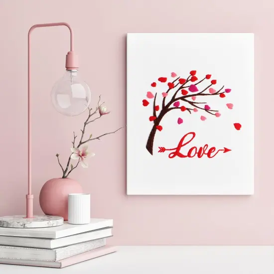 Louise Maelys Love Heart Tree Beginners Embroidery Kits,Cross Stitch Starter Kit for Adults Including Cloth with Lovers Pattern Hoop Needles Instruction and Threads {3}