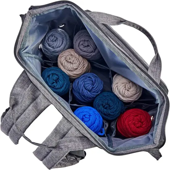 Crochet Bag Organizer (Grey) {4}